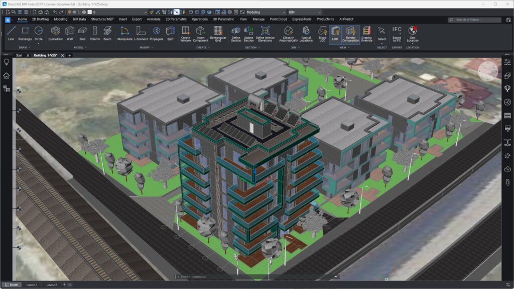 BricsCAD v25 BIM User Interface